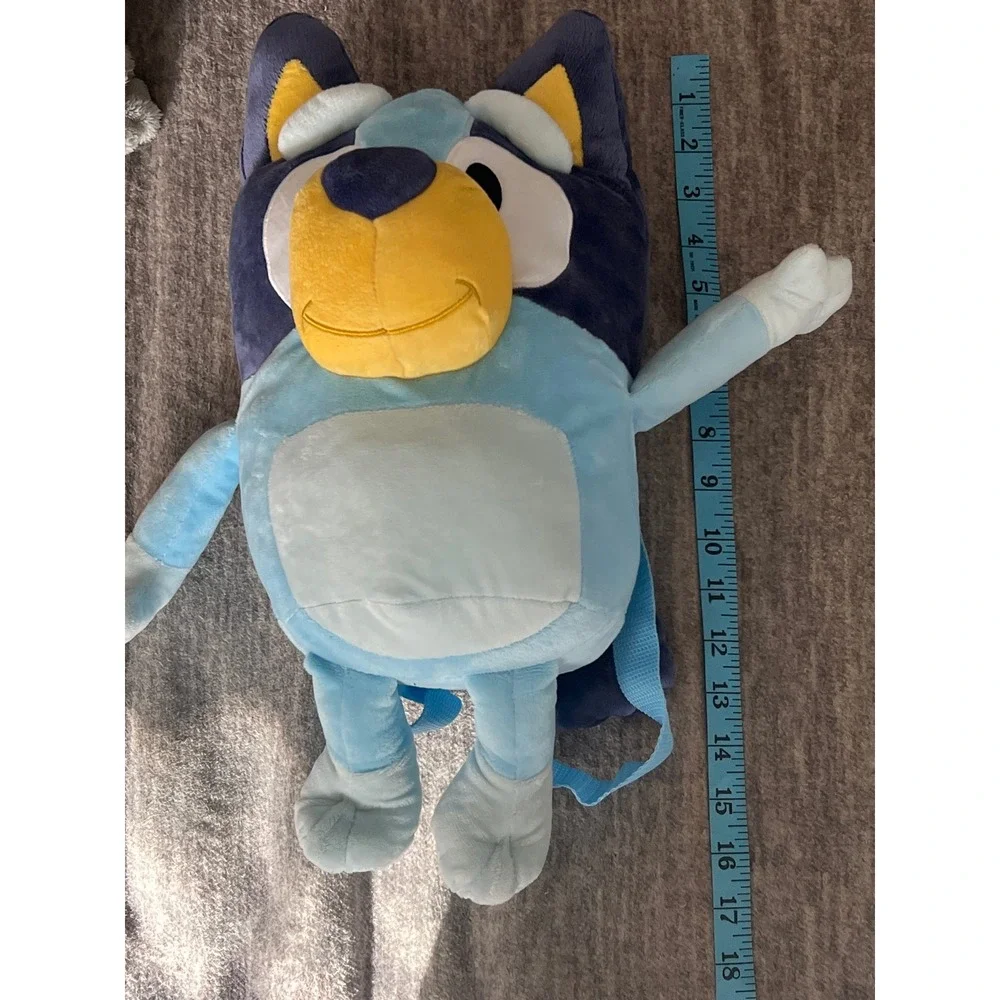 Bluey Plush Backpack Kids Fun Blue Dog Character Bag Accessory Innovations NWT‎